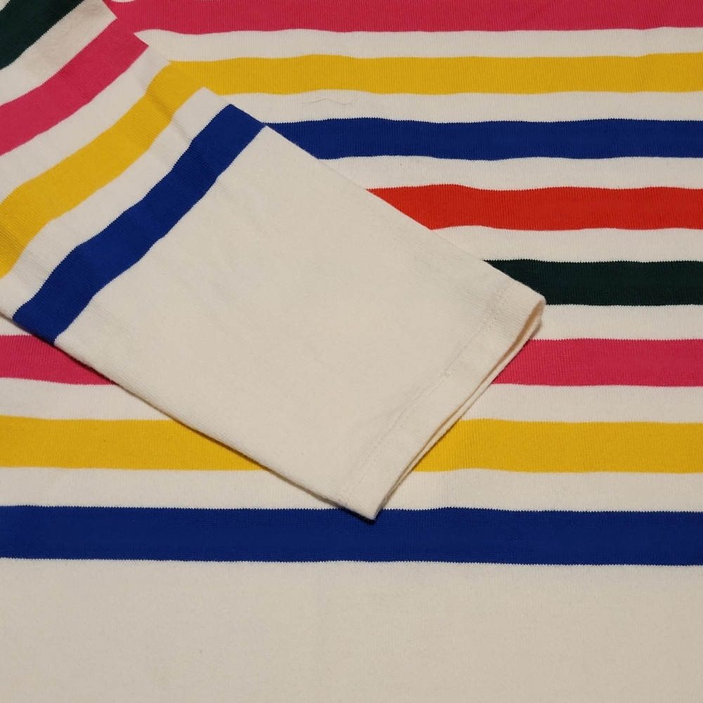 Talbots Multi Color Stripes Long Sleeves Crew Neck Pullover Sweater, Large - EUC - Picture 5 of 7